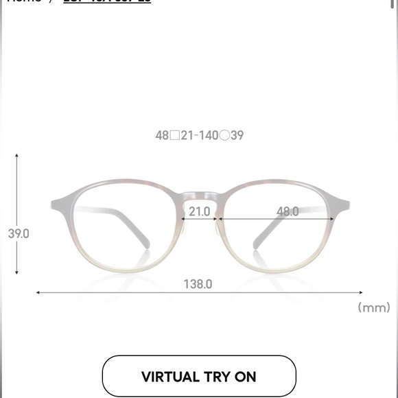 Jins Airframe Eyeglasses 48*21*140 LUF-16A-337B 28, eyeglasses - Picture 7 of 8